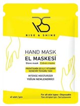 Rise and Shine Hand Mask Glove Mask - Intensief Hydraterend Masker voor Droge/Gebarsten Handen & Broze Nagels , Dermatologisch Getest, Alle huidtypes - 2 stuks (1 paar), Dilan Polat