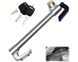 Stuurslot Voor Auto 35cm tot 84 cm - Inclusief 3 Sleutels - Stuur Beveiliging - Auto stuurslot - Anti-Diefstal Slot - Voor Autostuur - Anti-Diefstal Vergrendeling - Anti Inbraak - Sloten - Voor bestelwagen, SUV, vrachtwagen, zware auto, auto