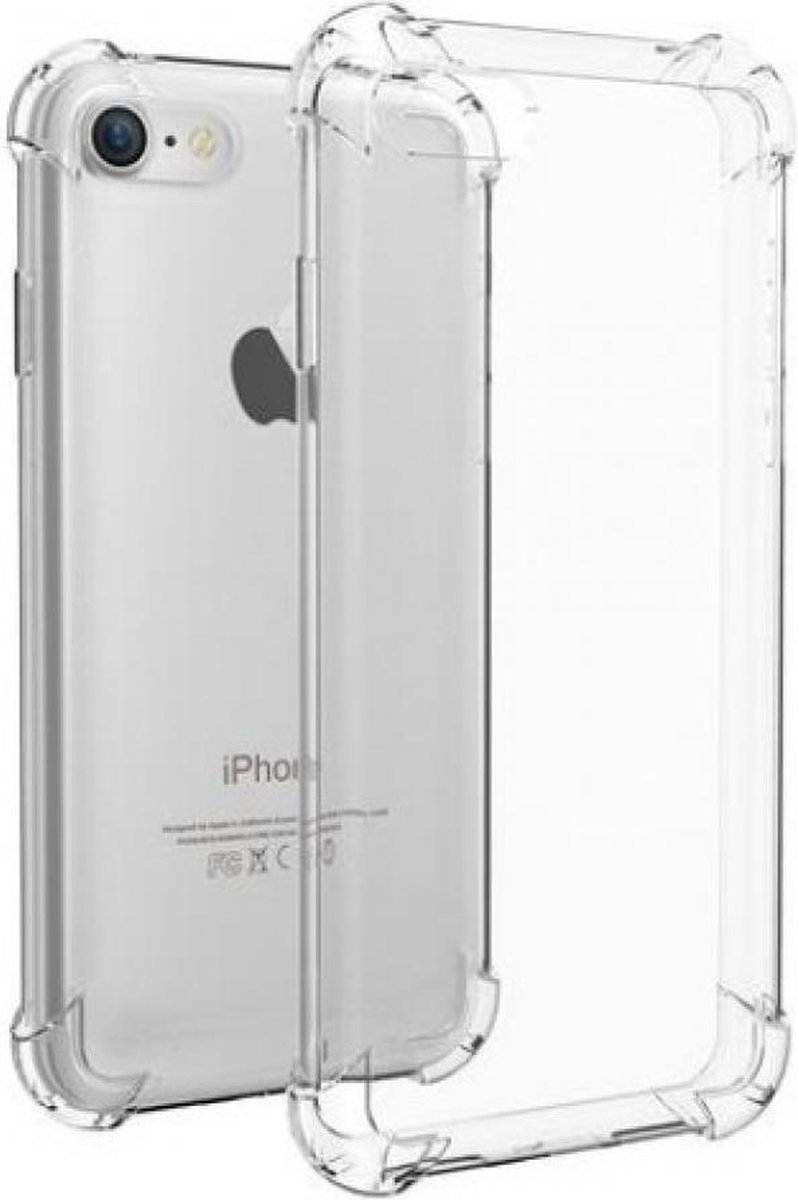 Ulanax - Anti-shock hoesje - Anti-burst case voor iPhone SE & 7/8 - Transparant TPU Silicone - Schokbestendig