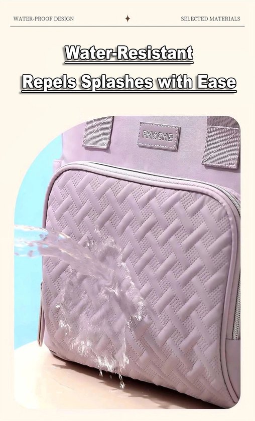 Rainbecom Geïsoleerde Lunchtas 10.7L - Koeltassen Paars - Isolerende & Waterdichte 900D Polyester - Handvat Riem Lunch Bag - Verstelbare Schouderriem - Voor Werk, School, Reizen, Picknick - 30x13x27.5cm van Merkloos — afbeelding 3
