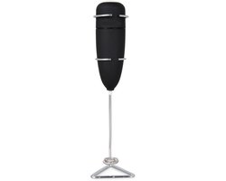 Famanu MN 3800 melkopschuimer, soft-touch behuizing, incl. standaard, werkt op batterijen, geschikt voor sauzen, smoothies of eiwitten, zwart