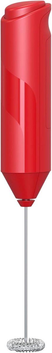 Famanu Melkschuimer, handheld, op batterijen werkende drankmixer voor matcha-koffie, elektrische draagbare garde drankmixer, mini-schuimmaker voor warme chocolademelk, frappe latte (geen standaard)