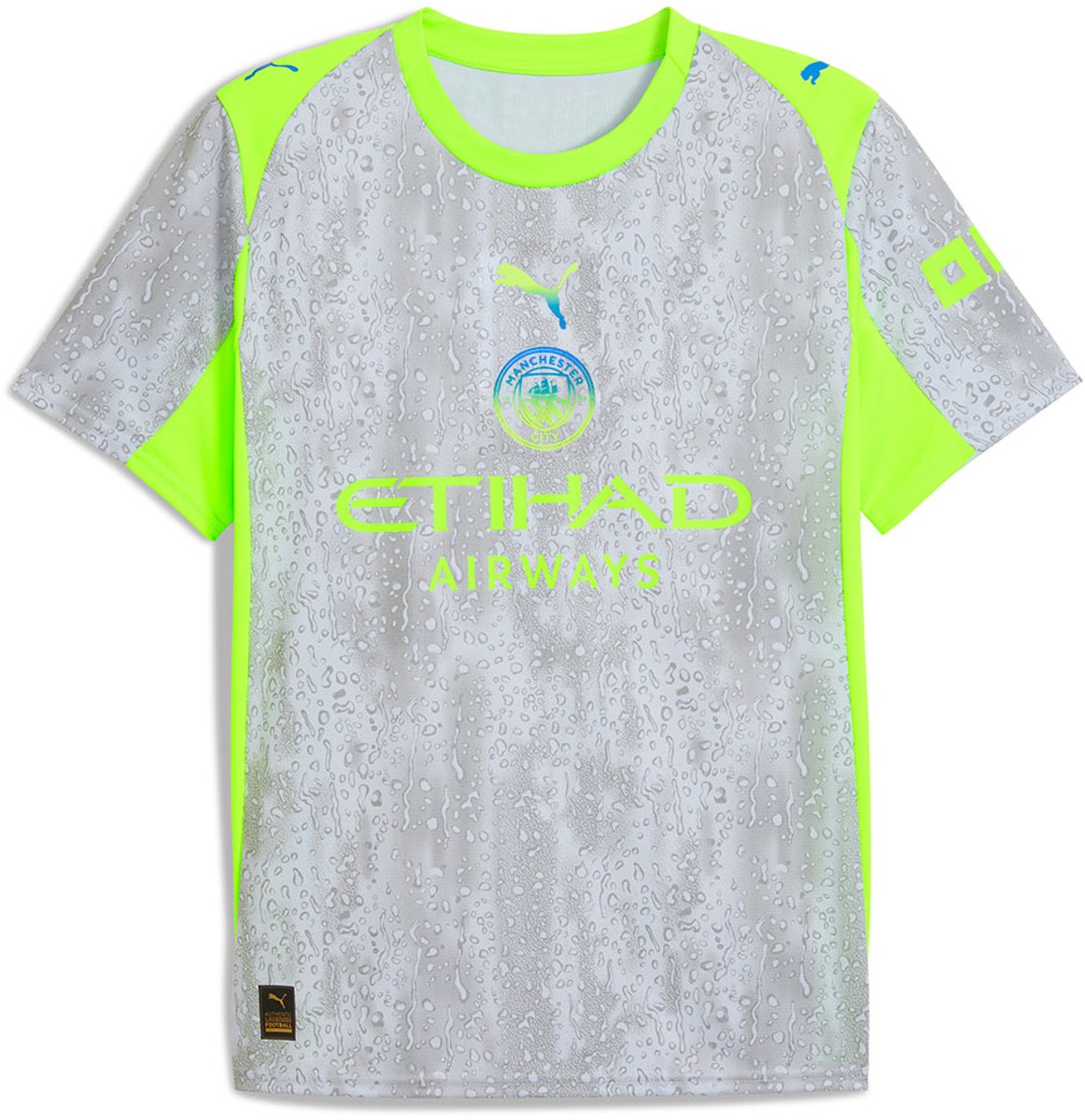 Puma Manchester City Fc 25/26 Replica Derde T-shirt Met Korte Mouwen Grijs L Man
