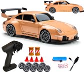 PolkaHome® Zeer snelle RC auto drift - RC drift car - RC car - RC auto drift speelgoed - Drift auto afstandsbestuurbaar 20km/uur 1:24 Afstandsbediening Driftauto, 2.4Ghz 4WD Afstandsbediening Auto, bestuurbare auto, Speelgoed voor jongens en meisjes