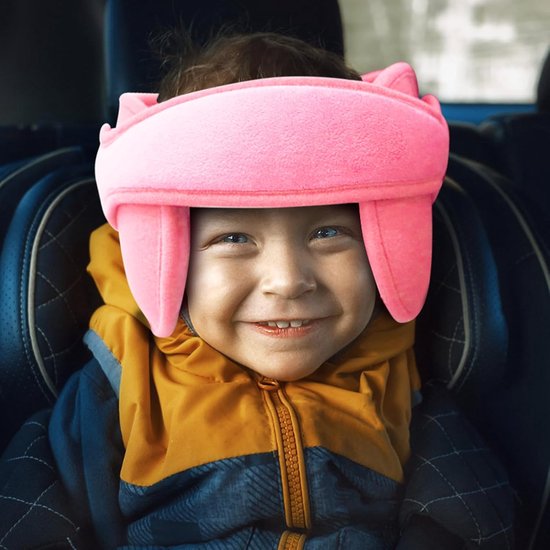 Neksteun voor Kinderen - Nekkussen Autostoel - Neksteun - Hoofdband Roze - Hoofdsteun Voor In De Auto - Hoofdsteun Kussen - Hoofdsteun voor kinderzitje - Hoofdsteun voor Autostoel - Universele Instelbare Reis Hoofdsteun - Veiligheid en Bescherming van Merkloos — afbeelding 3