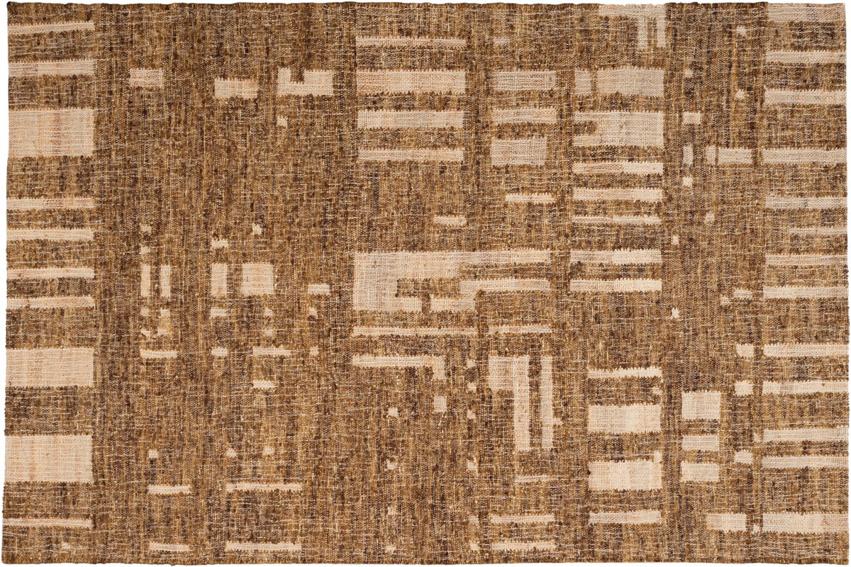 WOOOD Ian Handgeweven Vloerkleed - Wol - Bruin 170x240 cm