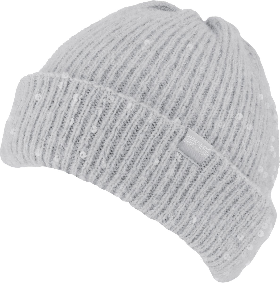 Lorelai gebreide beanie muts met fleece-voering voor dames Grijs