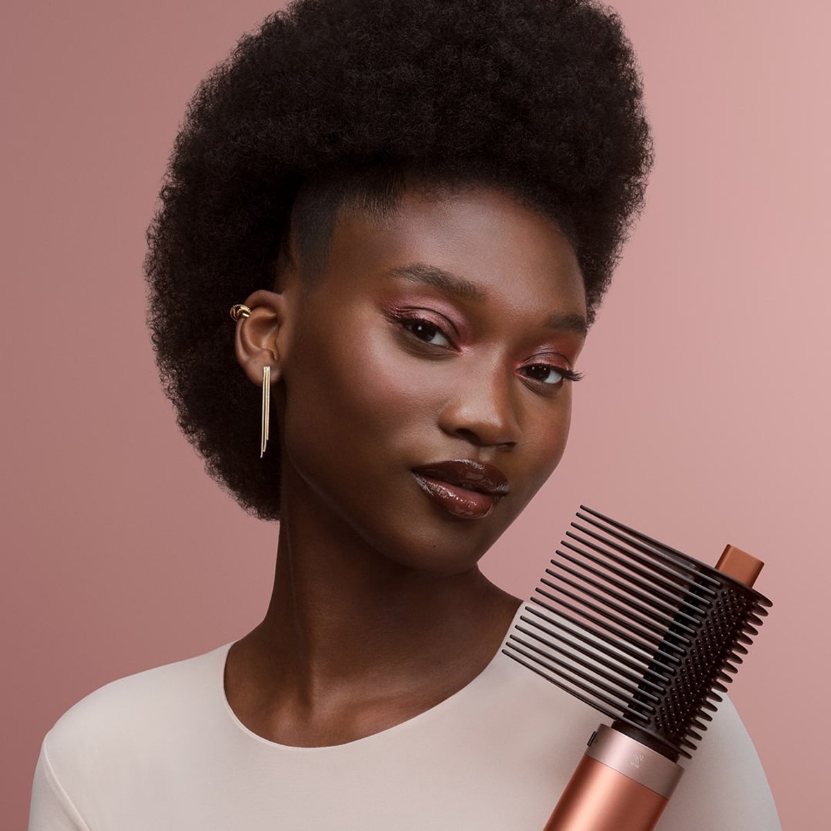 Dyson Airwrap Co-anda2x Curly+Coily - Multistyler - Föhnborstel - Krulborstel - Amber Silk/Pink Champagne thumbnail 6