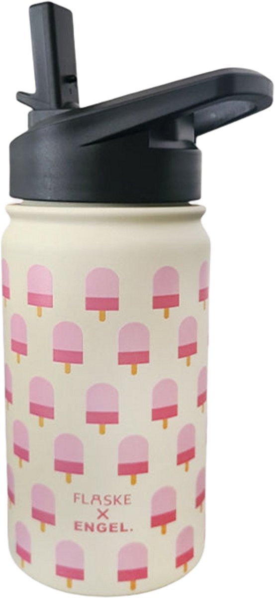FLASKE Kids Bottles - 450ml - RVS Drinkfles van - Geschikt als waterfles, thermosfles en thermoskan