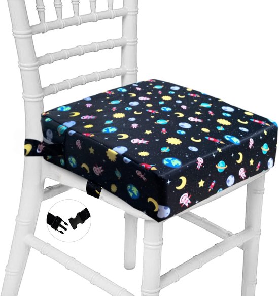 Lexium Stoelverhoger voor Eetkamerstoel - Zitverhoger Peuter Eettafel - Kinderen - Booster Seat - Zitkussen Tafel - Zitverhoger Voor Kinderen & Volwassenen - Stoelverhogers Voor Eettafel - Memory Foam Verhoogkussen - Ergonomisch Comfort