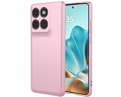Coverup Hoesje - Geschikt voor Motorola Edge 60 / Edge 60 Fusion Hoesje - Coverup Colour TPU Back Cover - Roze