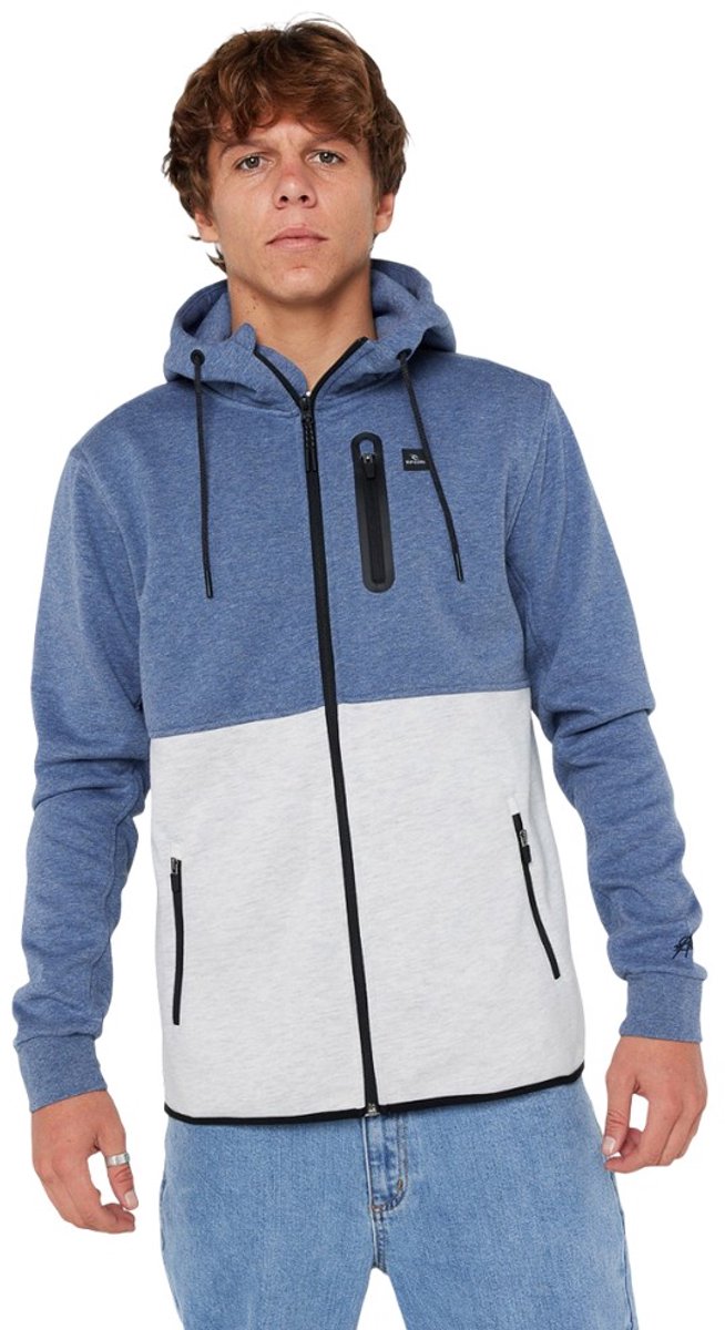 Rip Curl Anti Series Departed Zip Thru Blauw