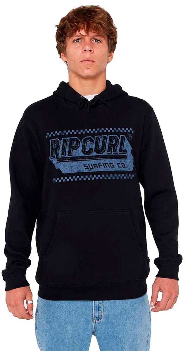 Rip Curl Down The Line Hoodie M Man Zwart
