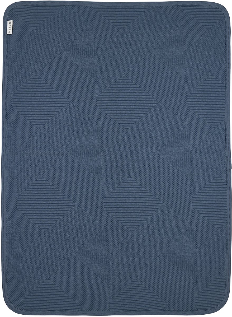 Meyco Baby Jacquard Ledikant Deken - Indigo - 100x150cm - 0.5 TOG – foto 2