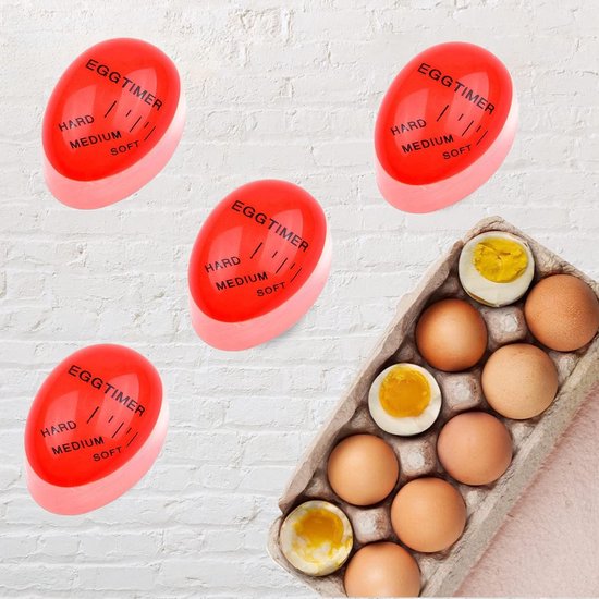 Eierwekker om mee te koken - eiertimer - herbruikbare timer voor gekookte eieren - controleer de gaargraad - 2 stuks voor thuis en restaurant van Bakedger — afbeelding 4