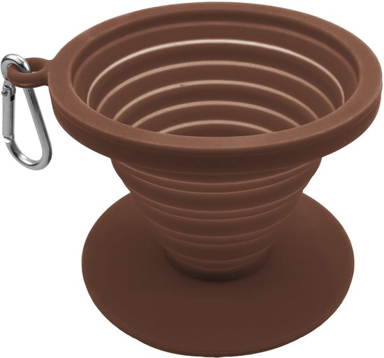 Hikr® Herbruikbare Koffiefilter - incl. gratis katoenen koffiefilter! - Filter zonder papier - Herbruikbaar - Opvouwbaar - Camping & Outdoor - nr 4 Koffiefilterhouder