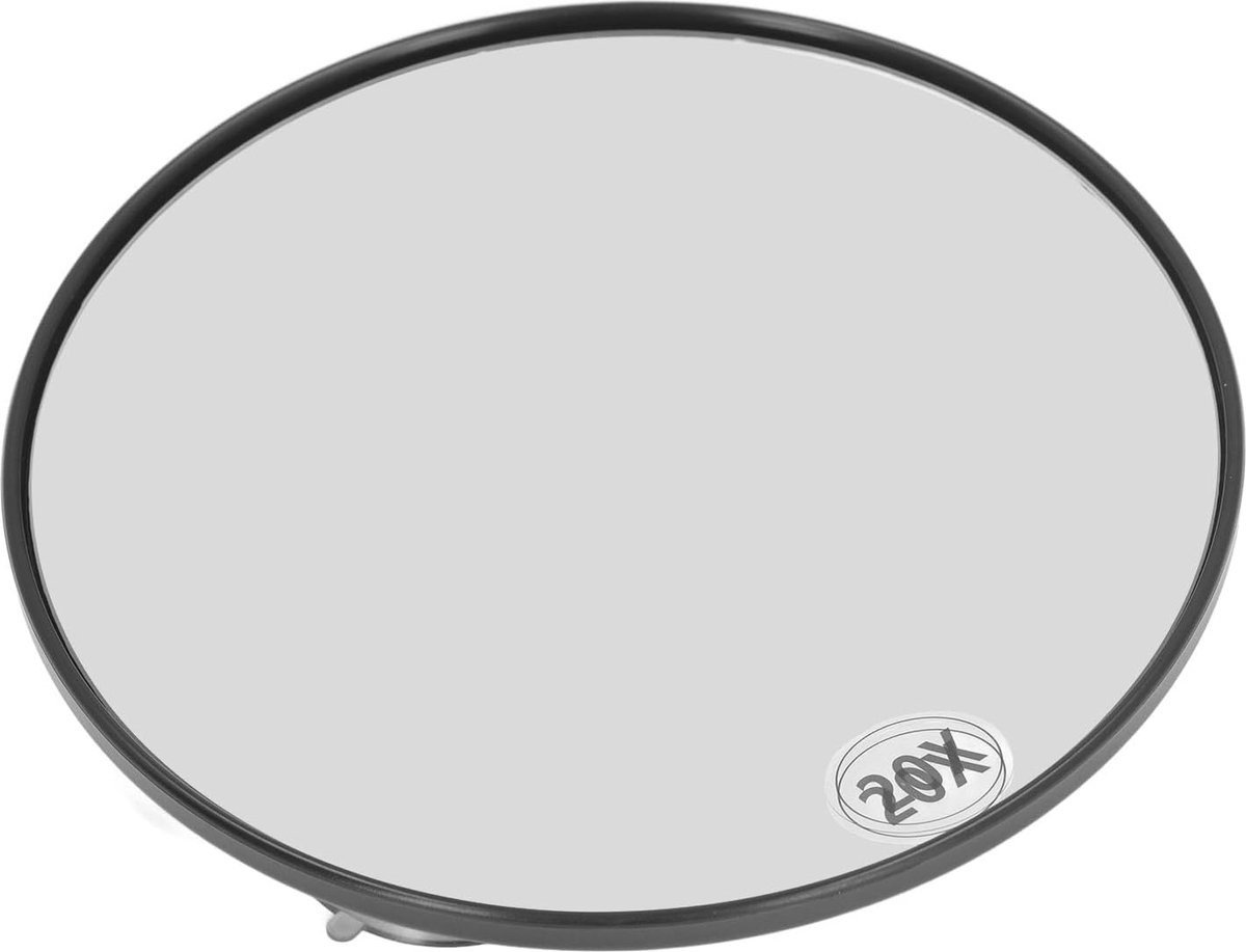 WNHB® Vergrootspiegel 20x - draagbare make-up en douchespiegel met zuignappen