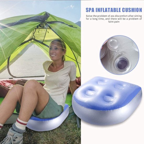 Spa- En Bubbelbad-verhoger Zitkussen Met Zuignap, Watervulbaar Opblaasbaar Spa-rugsteun-massagekussen Voor Perfecte Zwembaden, Bubbelbaden En Spa's