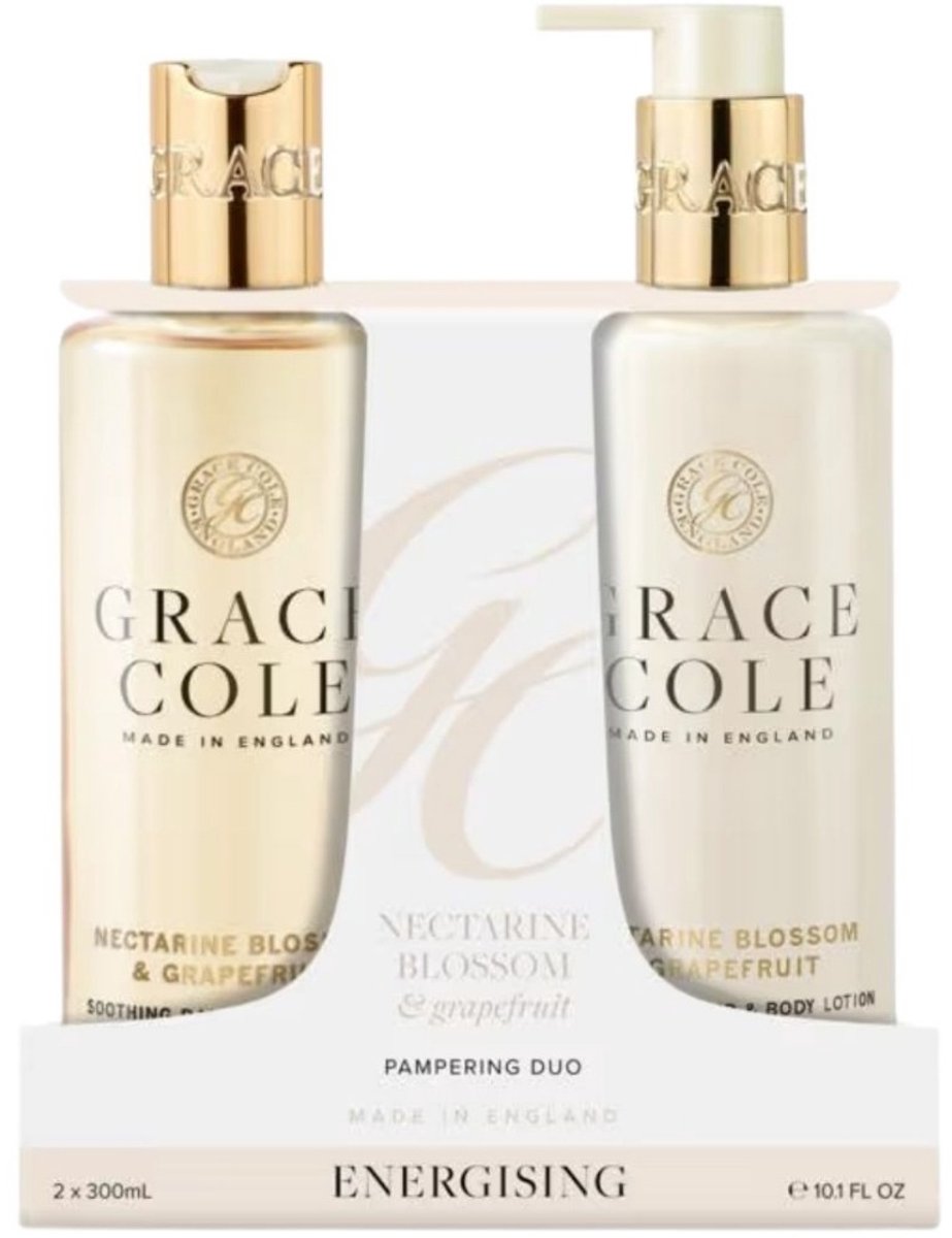 Grace Cole - Nectarine Blossom & Grapefruit Hand Care Duo - 300+300ml