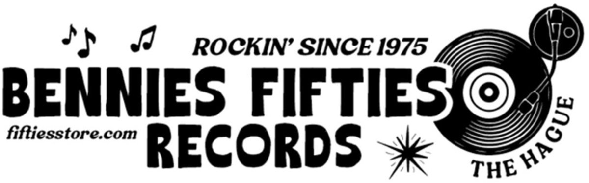 Bennies Fifties Records Sticker Wit