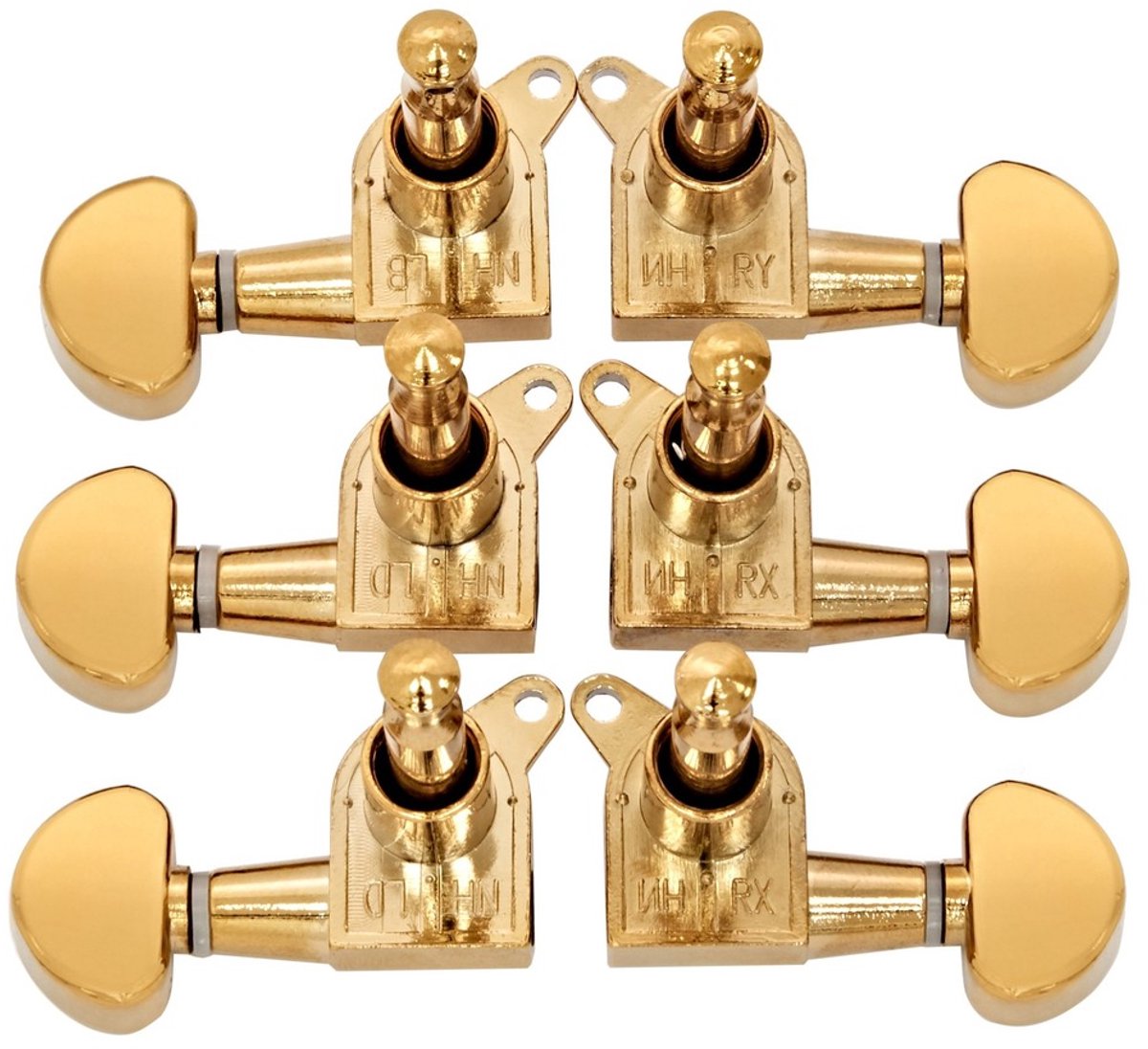 Guitarworks Stemmechanieken, 3-A-Side Kidney Keys, Goud