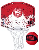 Wilson NBA Team Atlanta Hawks Mini Hoop WTBA1302ATL, Mixte, Rouge, Panneaux de Basketball, Taille : Taille unique