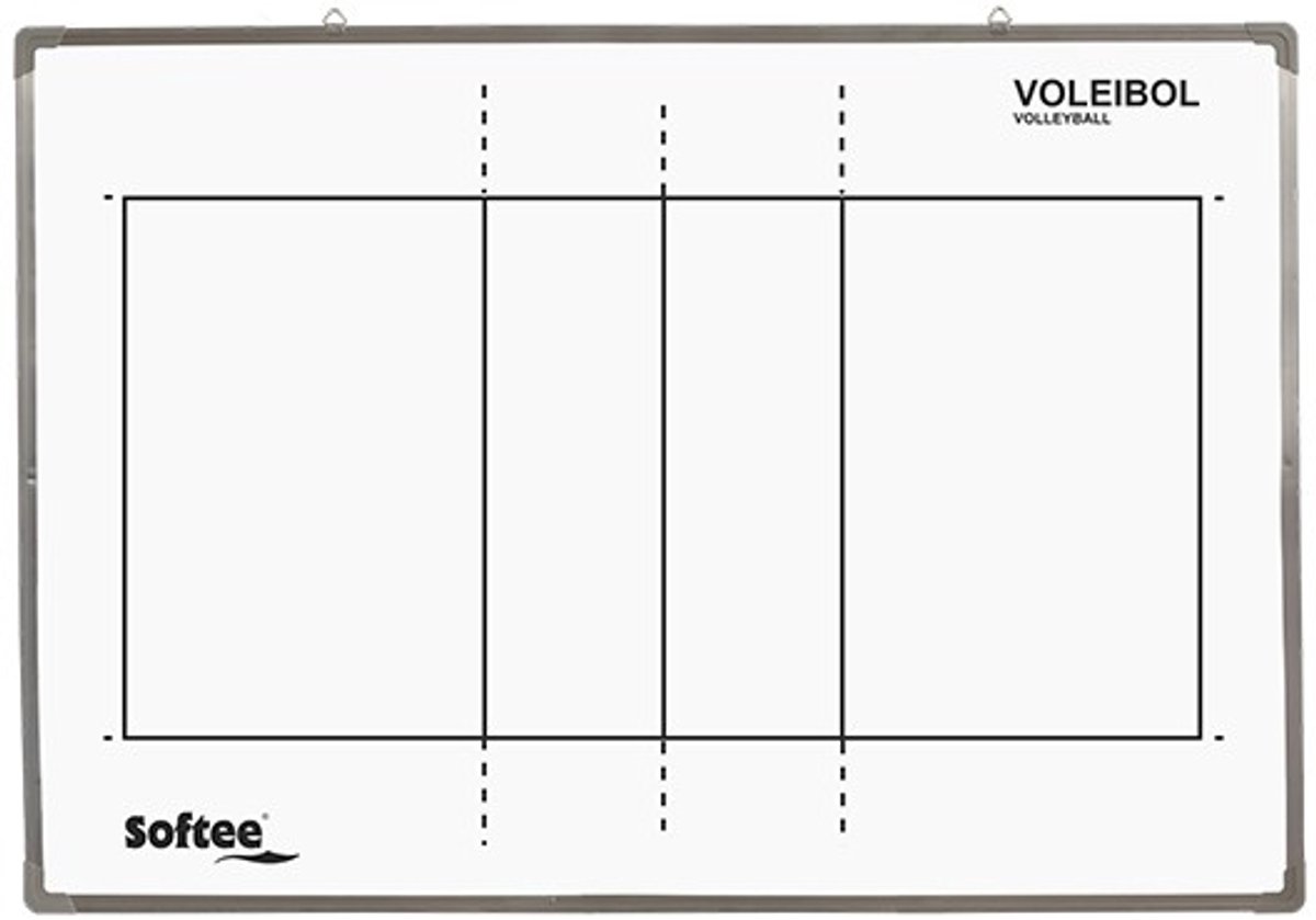 Softee Magnetisch Volleybalbord Wit 60 x 90 cm
