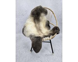Schapenvacht- Exclusieve collectie - Woondecoratie - Bruin Naturel Crème - 100% echt natuurlijke wollen vacht - 95x70 cm