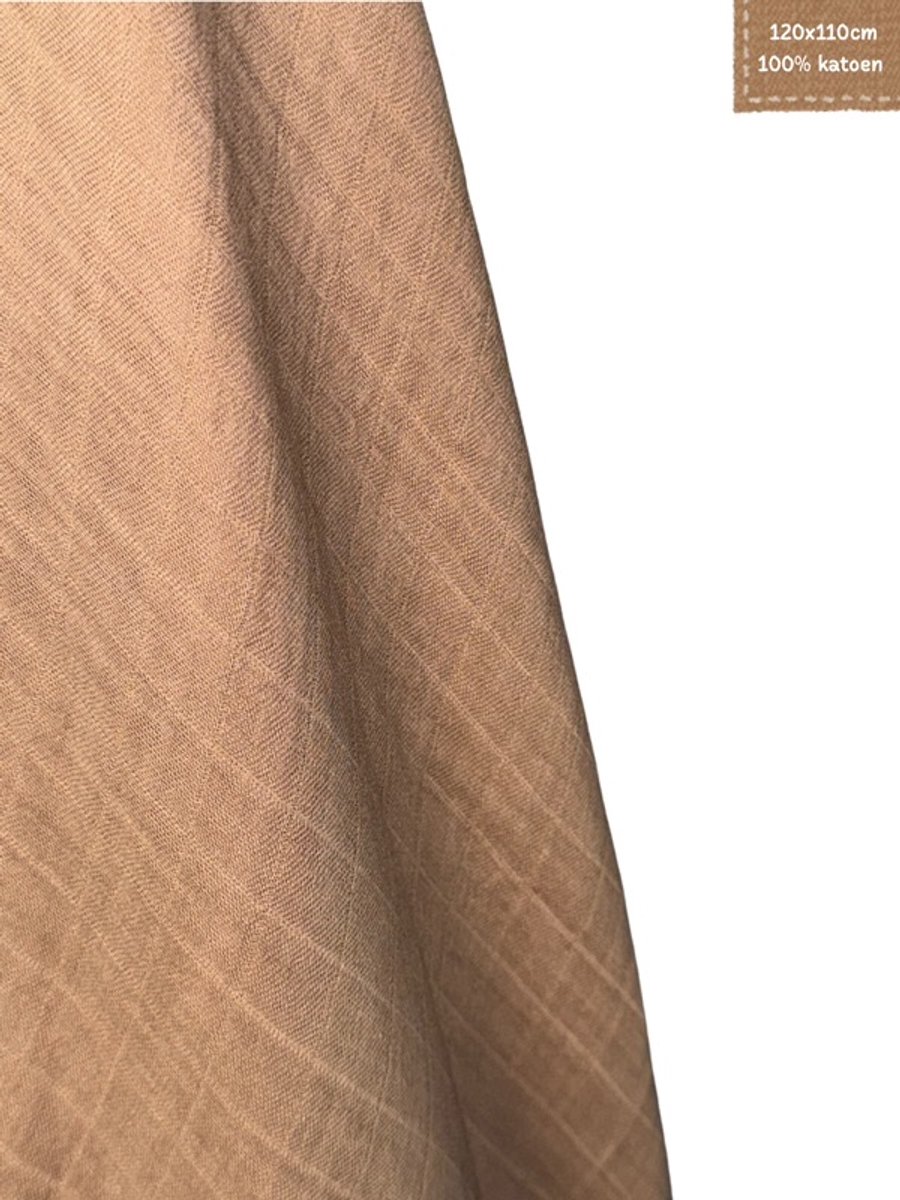 The Baby Supply Hydrofiele Doek Beige – 120×110 cm | 100% Katoen | Extra Zacht & Ademend | Set van 1