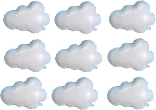 Allecto Plus - Decoratie Set 8 stuks voor Kinderen - Meisje Thema Feest - Folie Ballonnen - Verjaardag en Baby Shower Decoraties - Wolk Design