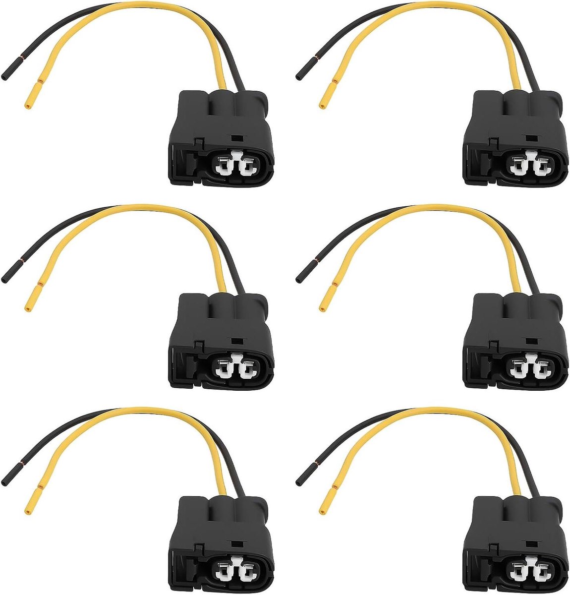 Allecto Plus - 6 stuks Bobine Pack Harnas Pigtails voor Toyota 1JZGTE 2JZGTE VVT-i Motoren met Beëindigde Connectoren