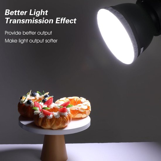 Koop Diffuser lampenkap | katoen | open blender voor lampenkap | 50cm | wit met de hoogste korting bij Light depot Outlet