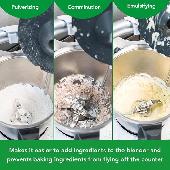 Allecto Plus - Blender Splash Guard Deksel, Anti Splash Keuken Mixer Cover voor Thermomix TM6 TM5, Vervanging Accessoire, Gemakkelijk te Reinigen. — afbeelding 4