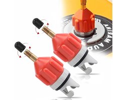 2 Stuks SUP Ventiel Adapters voor Opblaasbare Kajak - Accessoire voor Pomp Boot met Peddel - Universeel gebruik met Kayak en Canoe.
