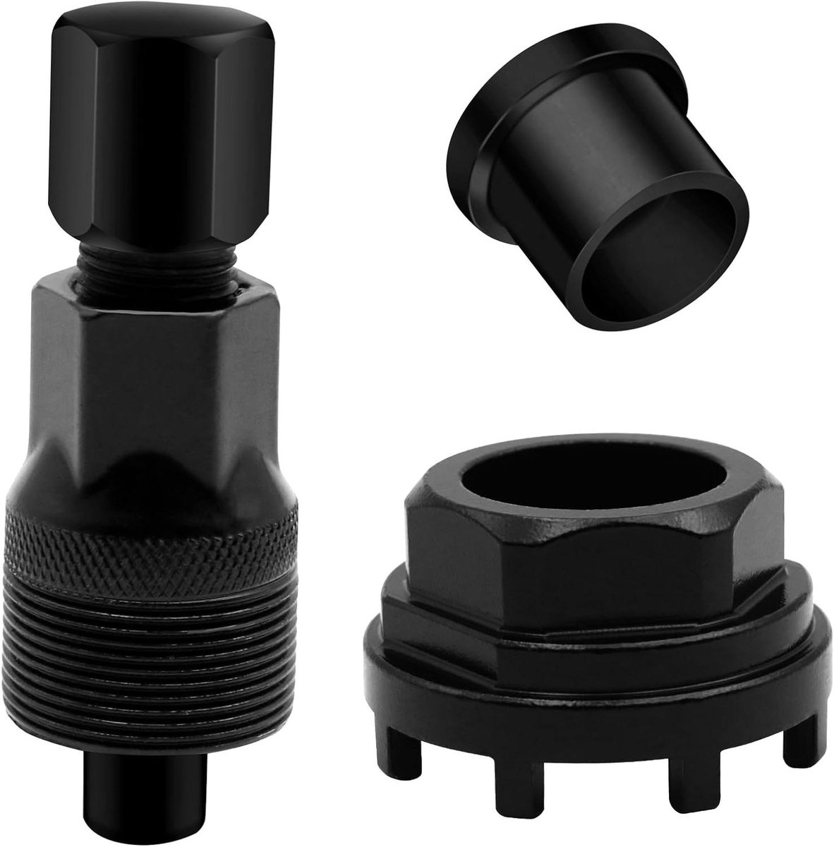 1 x cranktrekker en 1 stuk trapas gereedschap 42 mm - Fiets reparatieset met 8 tanden - Handig voor fietsonderhoud