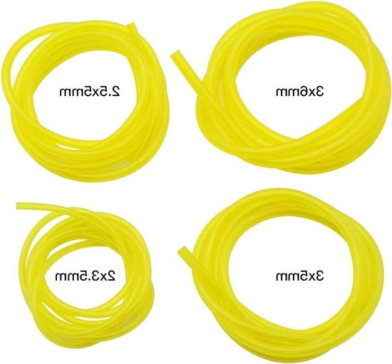 Foto: Allecto plus 4 delig brandstofslangset flexibele lengte 1 5m geschikt voor kettingzagen en bladblazers transparante benzineleiding accessoires voor buitengebruik