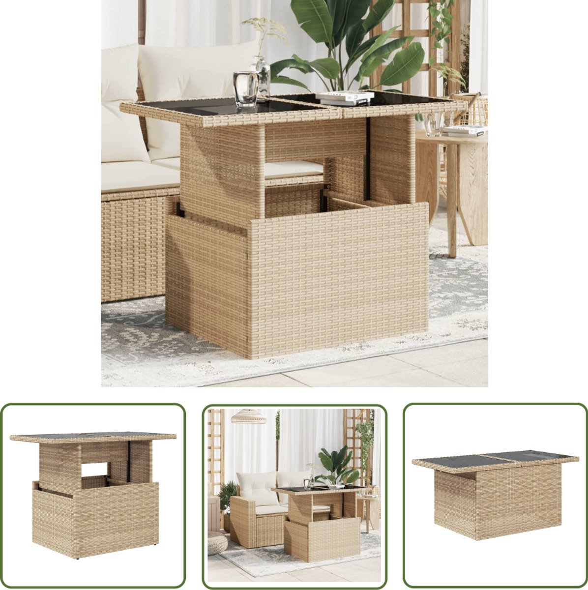vidaXL Tuintafel 100x55x73 cm poly rattan en acaciahout zwart, tuintafel, tuin tafel, balkontafel, tuintafels, buitentafel, buiten tafel vidaXL Tuintafel 100x55x73 cm poly rattan en acaciahout zwart, tuintafel, tuin tafel, balkontafel, tuintafels, buitentafel, buiten tafel