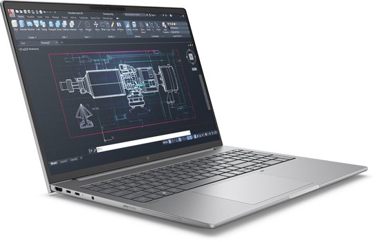HP ZBook 8 B72VBET laptop Intel Core Ultra 7 255H Mobiel werkstation 40,6 cm (16") WUXGA 32 GB DDR5-SDRAM 1 TB SSD NVIDIA RTX 500 Ada Wi-Fi 7 (802.11be) Windows 11 Pro Zilver - HP - Hoofdafbeelding