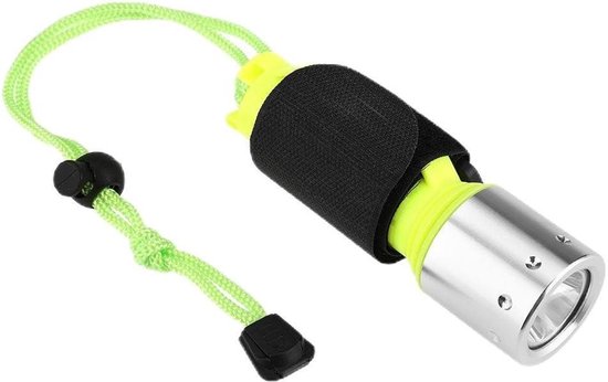 Allecto Premium: Lampe de plongée LED rechargeable avec 3 modes pour la plongée, la Nager et le Camping - Lampe de poche de plongée avec éclairage sous-marin