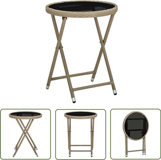 vidaXL Tuin salontafel rechthoekig 80x40x37 cm poly rattan lichtgrijs, buiten salontafel, patio salontafel, grijze tuin salontafel, buiten salontafel