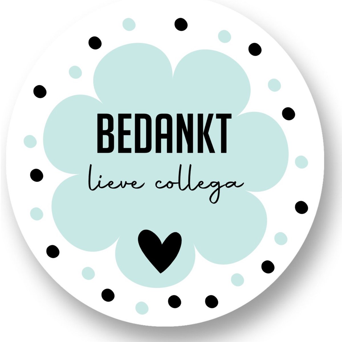 20x Stickers Bedankt lieve collega - Pensioen - Bedanken Cadeau - Nieuwe Baan - 20 stuks - 4 cm - Wensetiket - Sluitsticker - RoNa Design - Collega's
