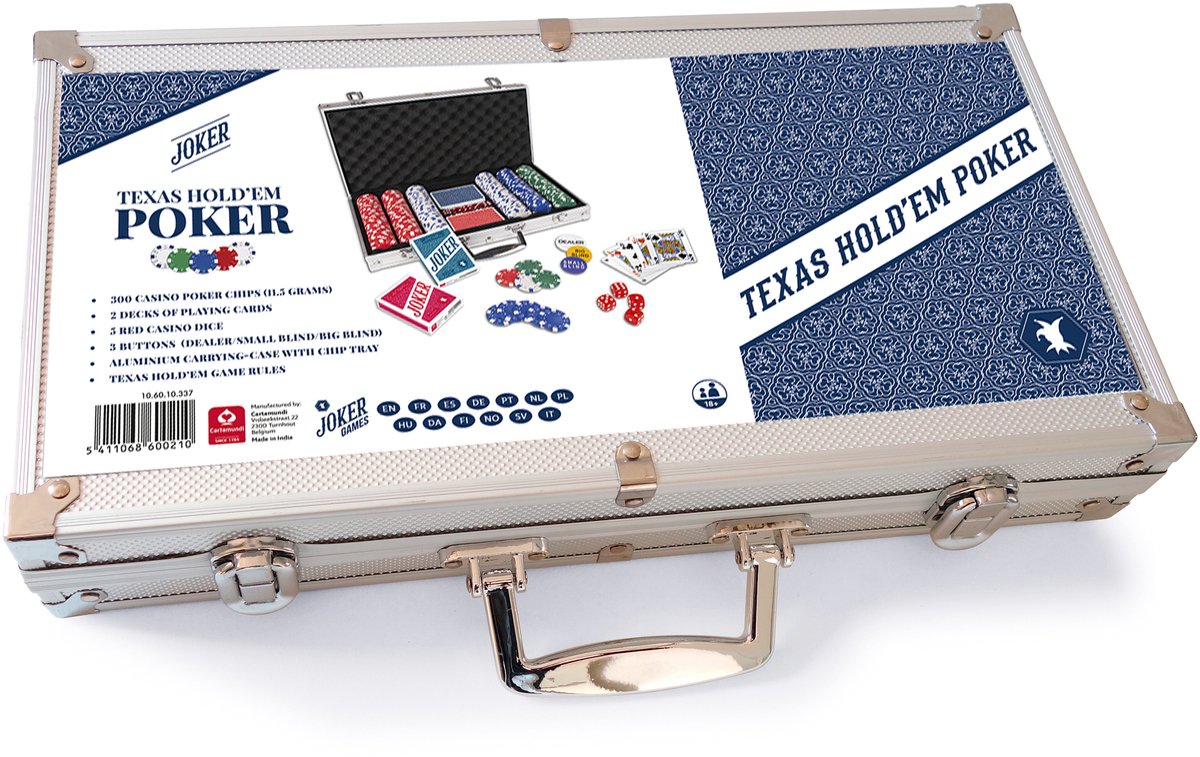 Jetons Poker THUNDERBAY Set Poker 500 Jetons Argile Composite - Étui Aluminium Avec Cartes Et Accessoires - Texas Hold'em Blackjack Casino Accessoire Poker Thunderbay