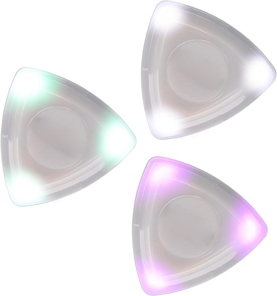 Gitaarplectrum, Gloeiende Plectrum met Hoge Gevoeligheid LED-licht Gitaarplectrumvervanging met Batterij(Purper) Gitaar accessoires Gitaarplectrum, Gloeiende Plectrum met Hoge Gevoeligheid LED-licht Gitaarplectrumvervanging met Batterij(Purper) Gitaar accessoires