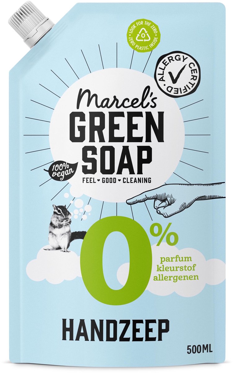 Marcel's Green Soap Handzeep 0% Navulling 500 ml
