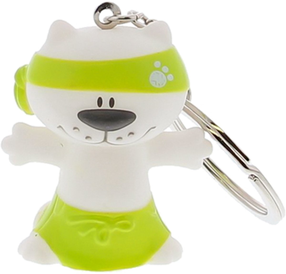 Sleutelhanger tijger ninja "Charly" lemon (10 stuks) Uitdeelgeschenkjes - Geboorte - Doop
