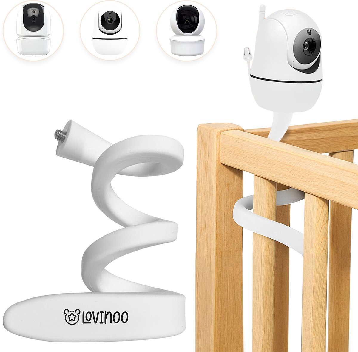Lovinoo Babyfoon houder - Universeel & Flexibel - Babyfoon Standaard / houder - Baby Camera Statief