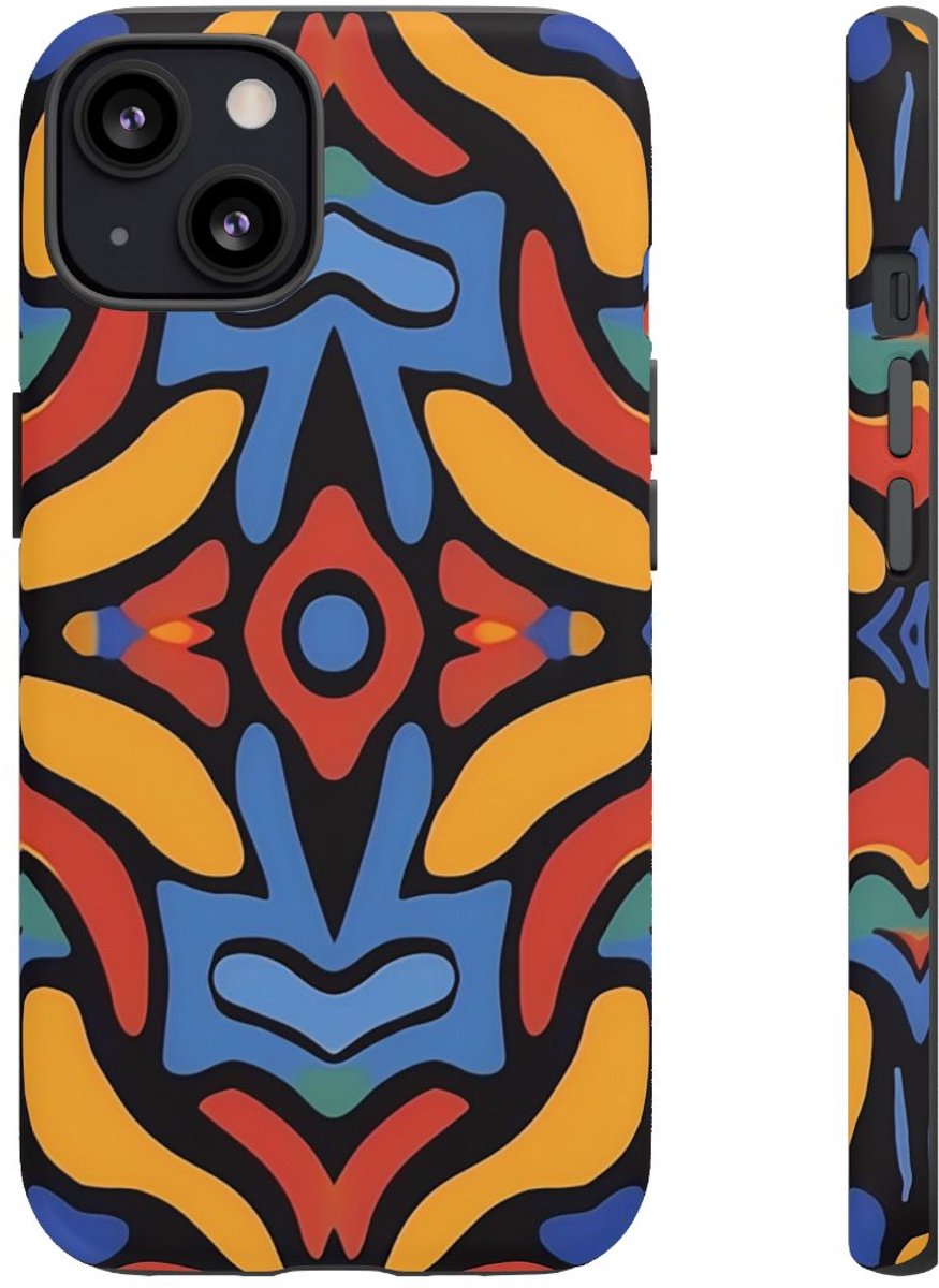 Kleurrijk Abstract Patroon – Telefoonhoesje Geschikt voor iPhone 13