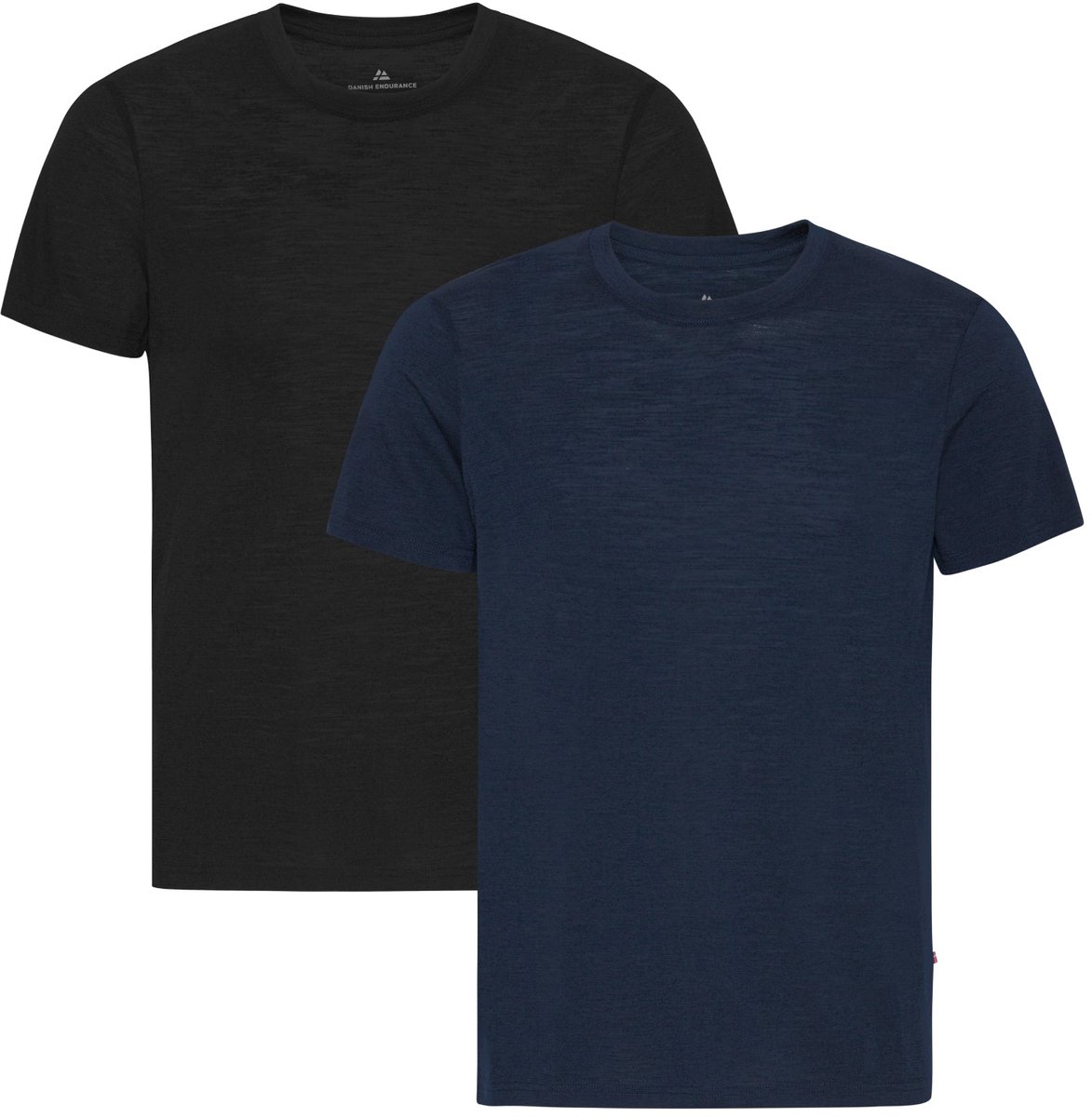 DANISH ENDURANCE 100% Merino Wol Thermo T-shirt - voor Heren - Meerkleurig - 2 pack - Maat M