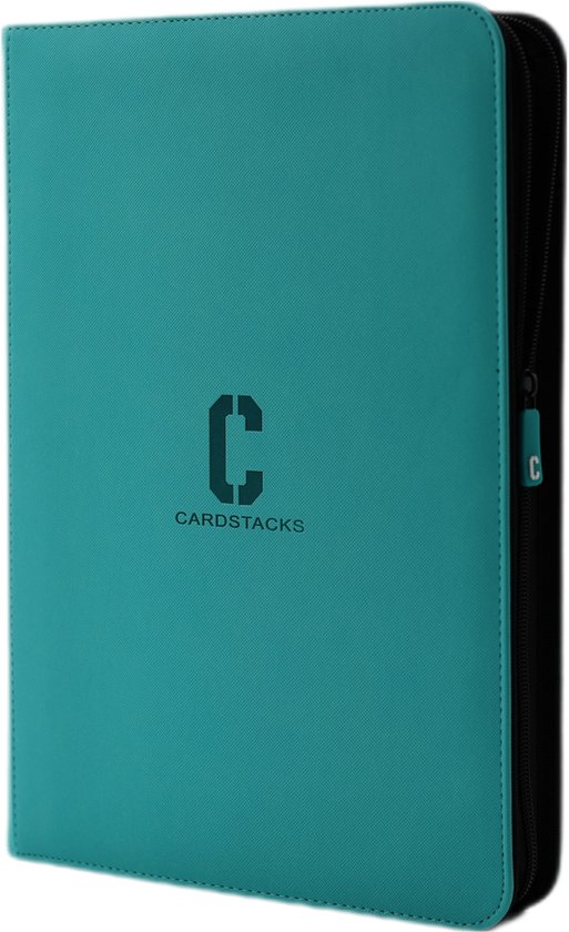 Cardstacks - Zippered Pro Binder 9 Pocket - Turquoise