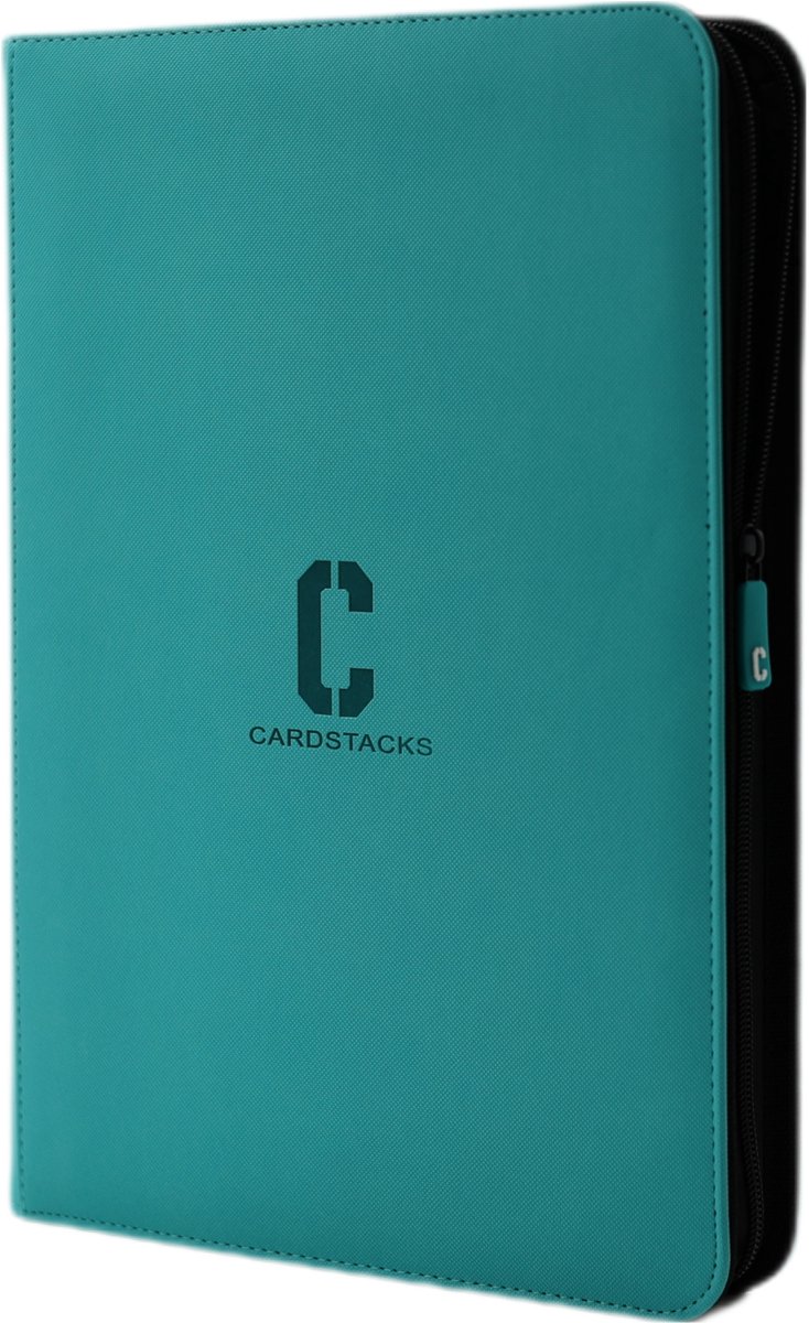 Cardstacks - Zippered Pro Binder 9 Pocket - Turquoise